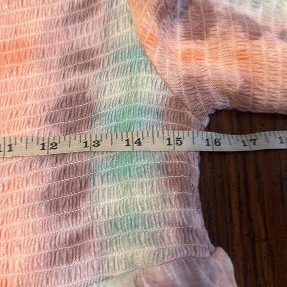 New Torrid Babydoll Knit Smocked Off Shoulder Bell Sleeve Top Size 2X - Picture 2 of 5